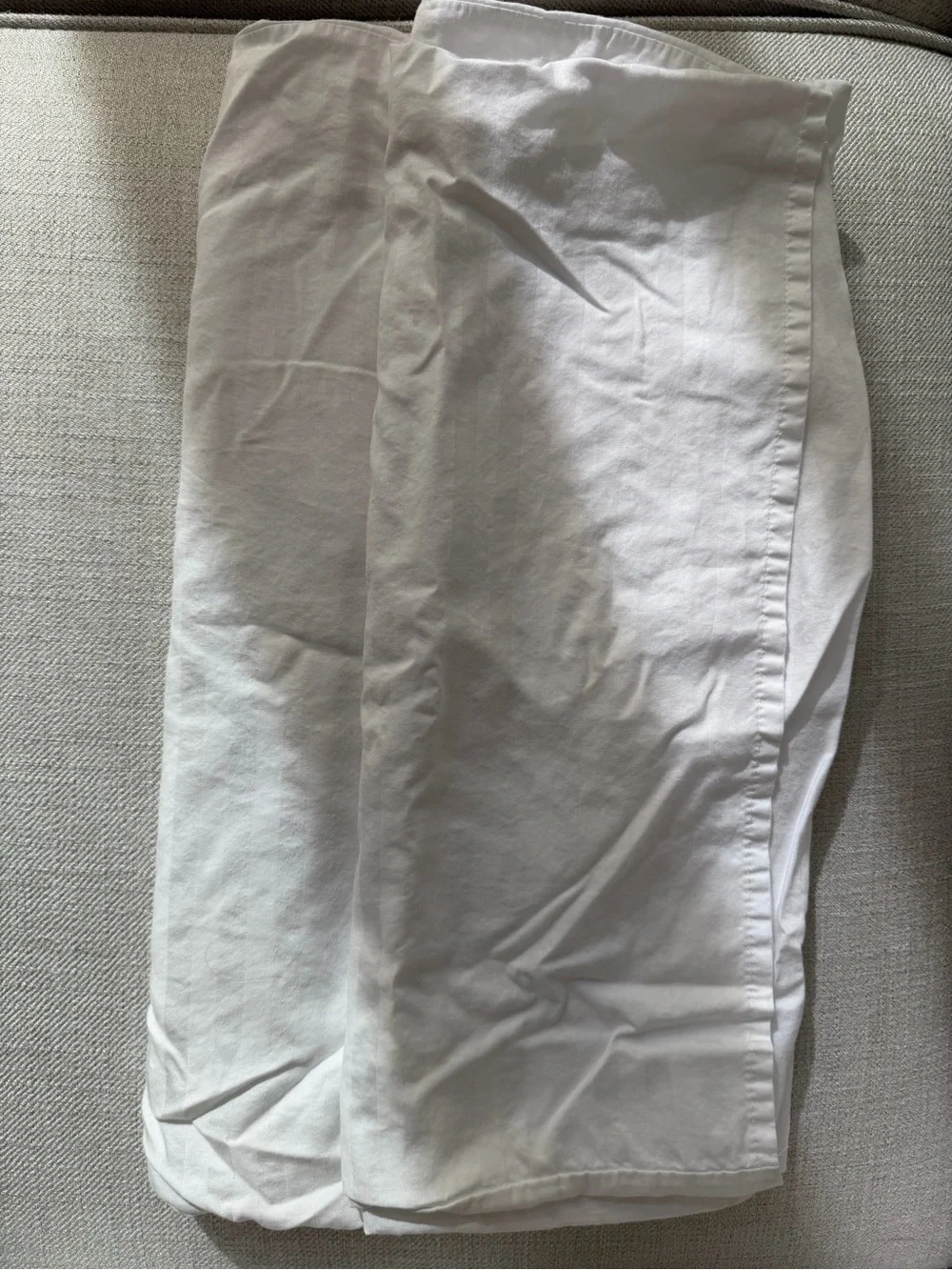 White Stripe Duvet Cover and Pillowcase Set